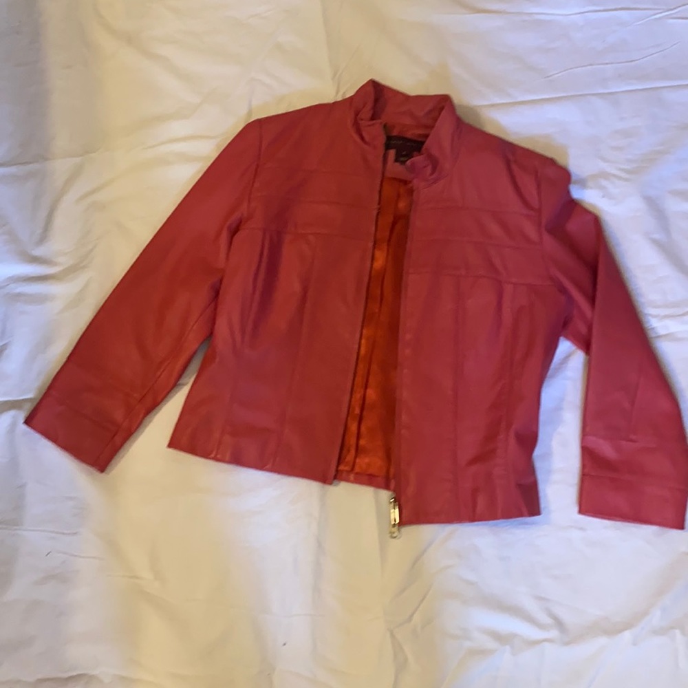 Pink Leather Jacket